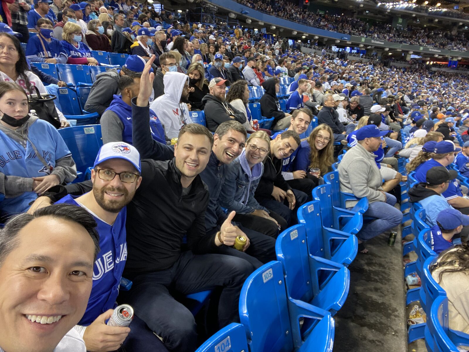 Banyan team at a Toronto Blue Jays game