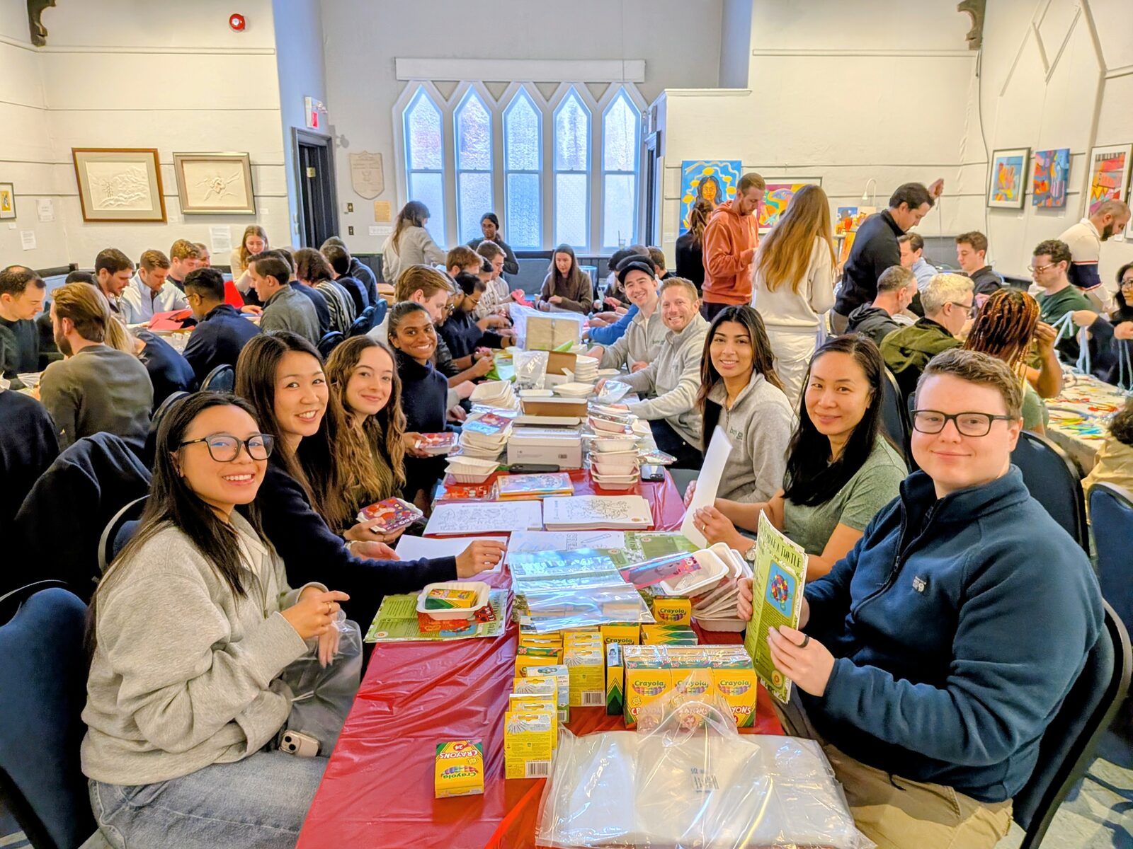 Banyan team volunteering together at a community event
