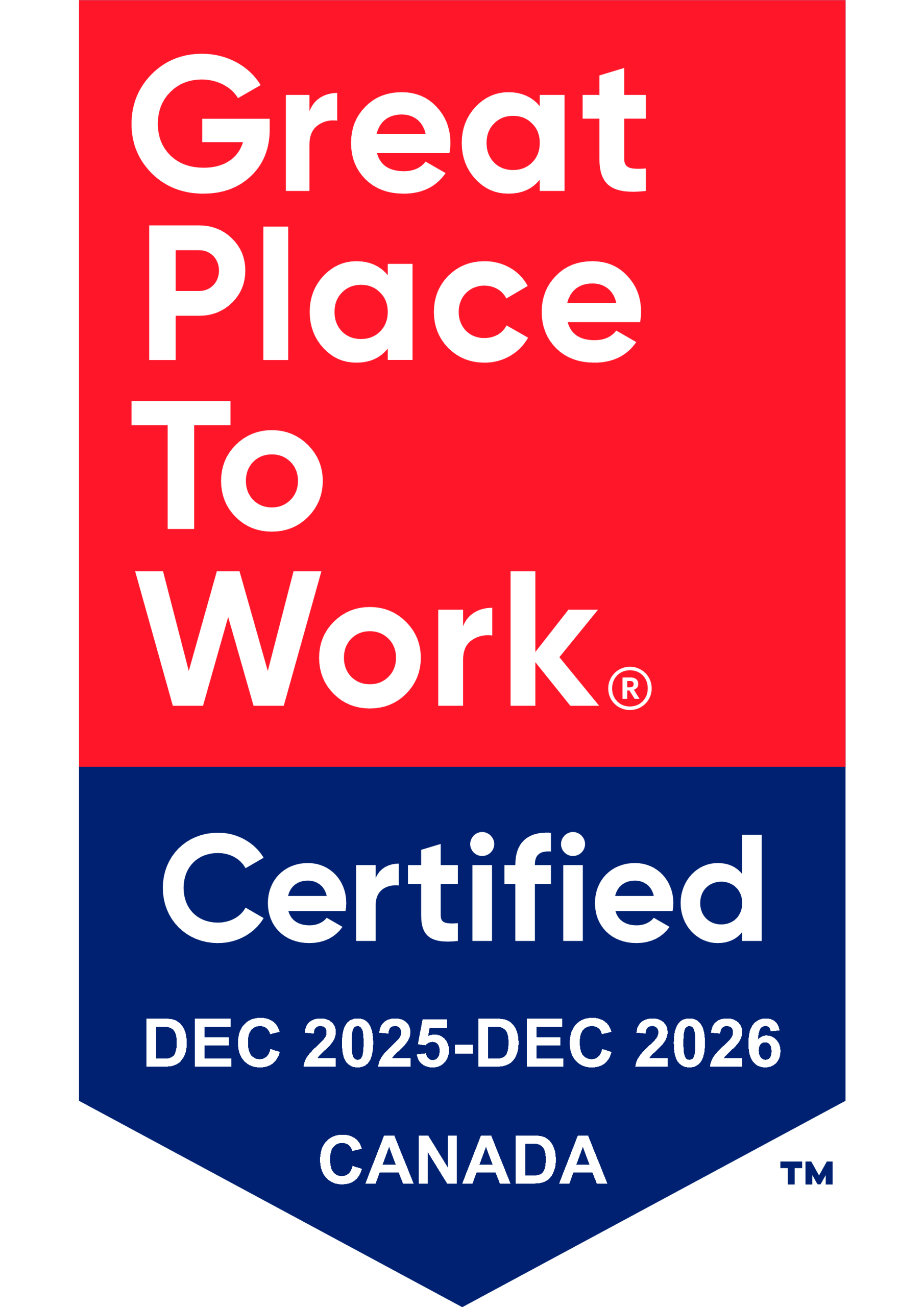 Great Place to Work Certified Canada 2025